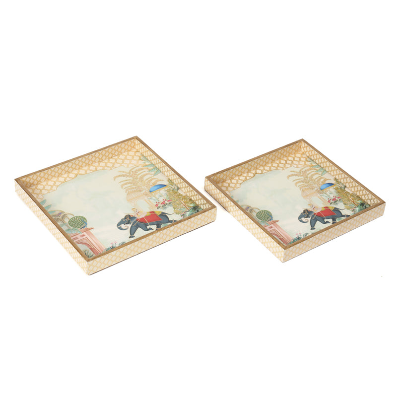Royal Haathis Square Serving Tray - Set Of Two media 8