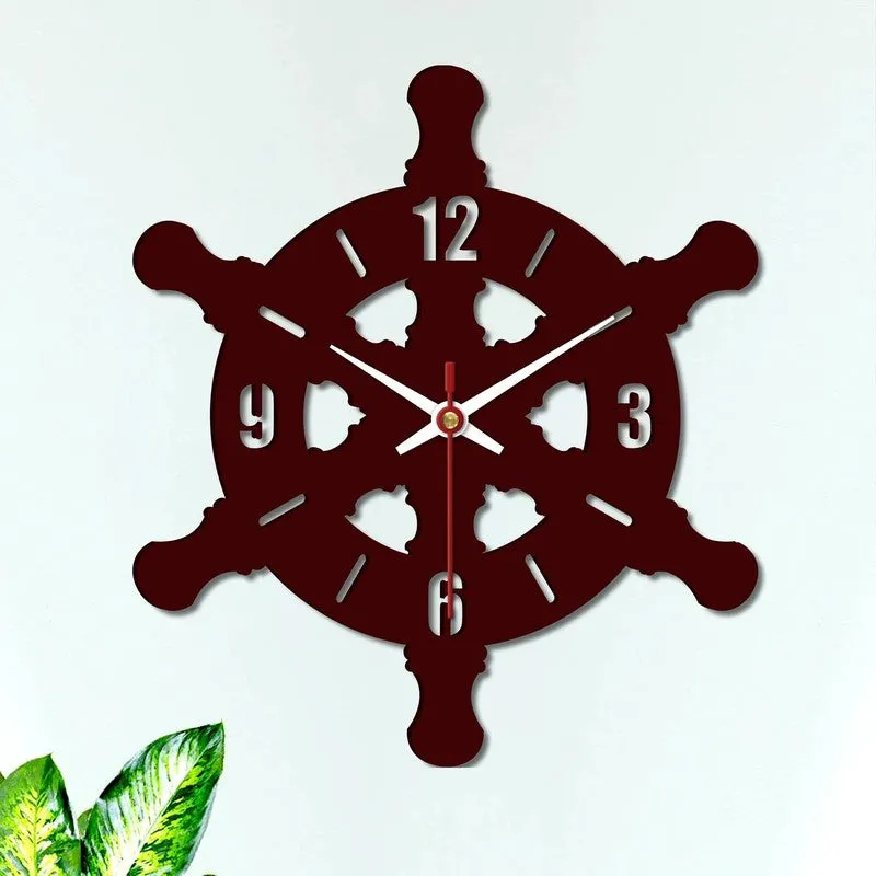 Ocean Helm Wooden Wall Clock media 5