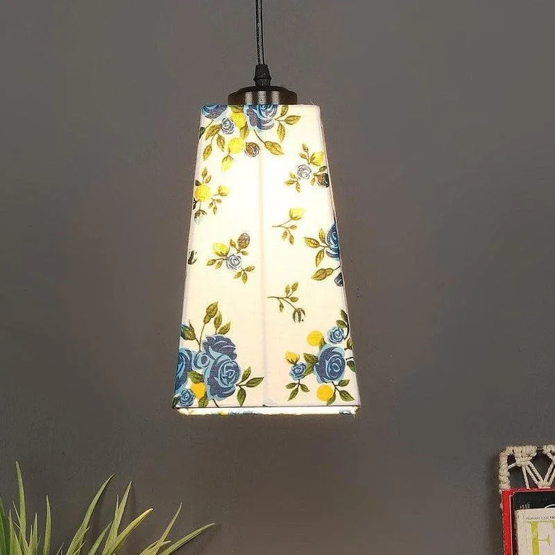 Floral Glow Fabric Ceiling Lamp media 5