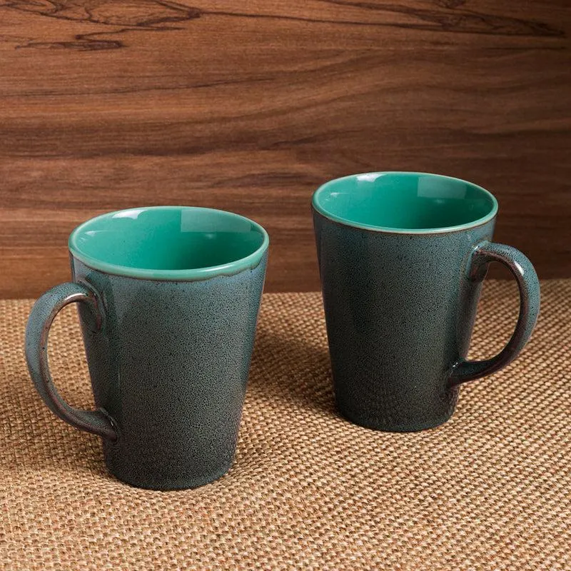 Biana Ceramic Coffee Mug (320 mL Each) - Set of Two media 3