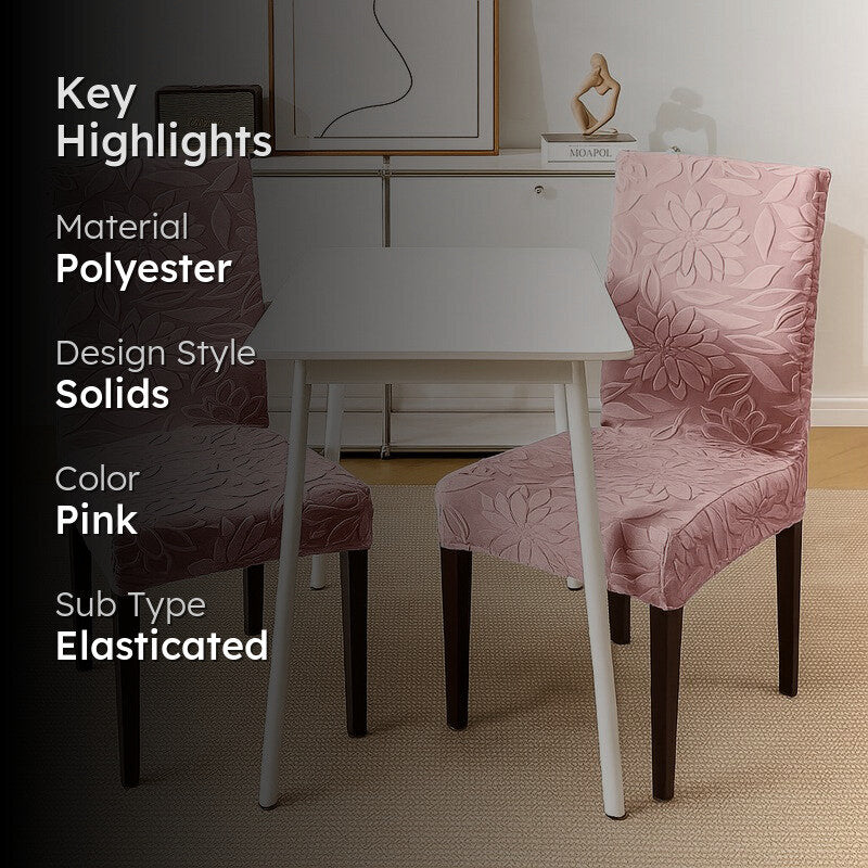 Serena Chair Cover (Soft Pink) - Set Of Two media 2