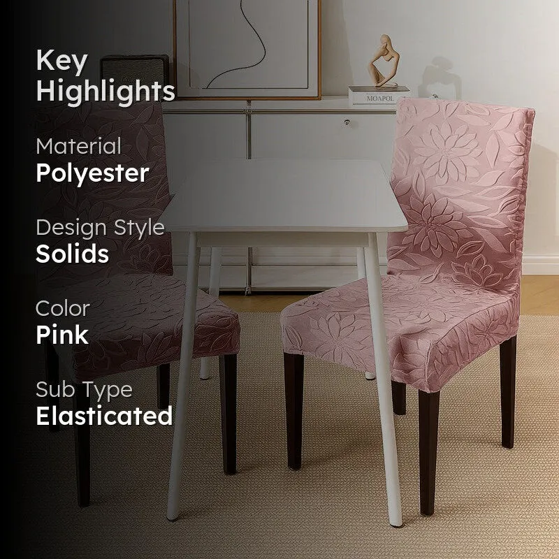 Serena Chair Cover (Soft Pink) - Set Of Two - 2