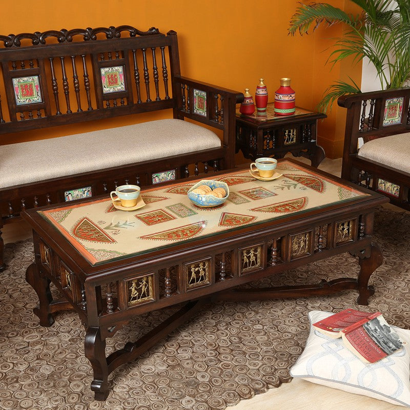 Vanam Teak Wood Center Table