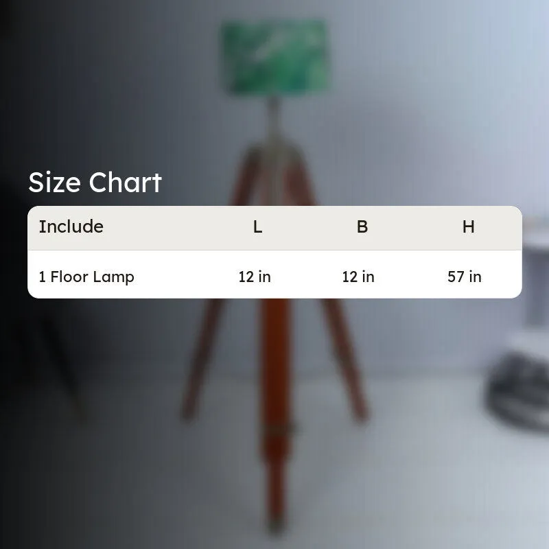 Kaizen Printed Tripod Floor Lamp - Brown media 5
