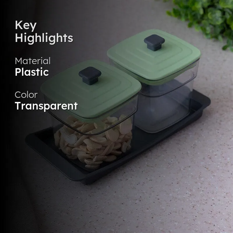 Smart Store Mint Square Jar (250 ML) - Set Of Three media 2