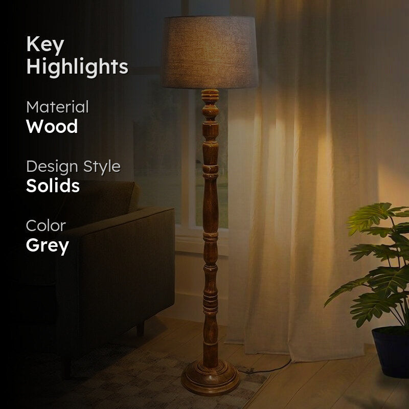 Elfin Curve Floor Lamp - Grey media 2