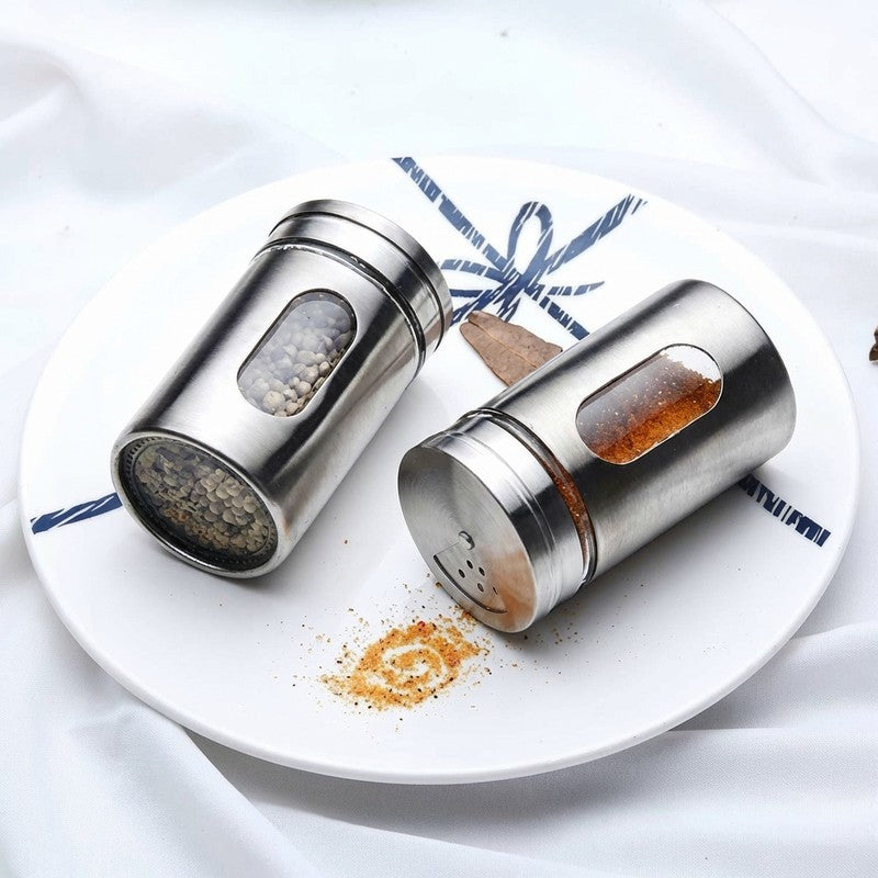 Kitchen Aura Stainless Steel Jar With Stand (200 mL Each) - Three Piece Set media 6