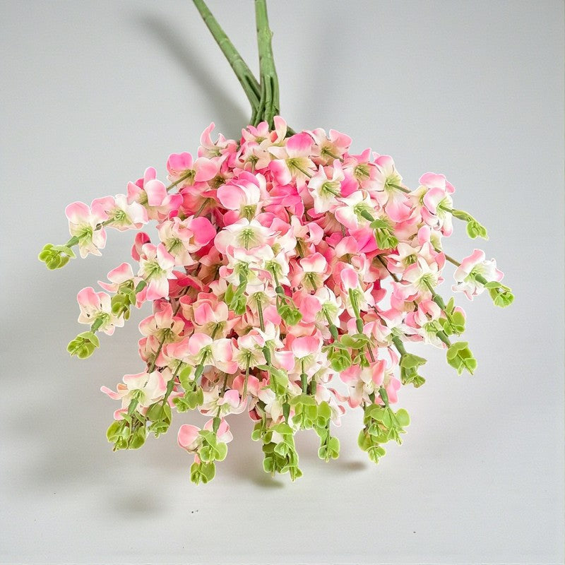 Faux Cherry Blossom Polyester Artificial Flower Stem image 4