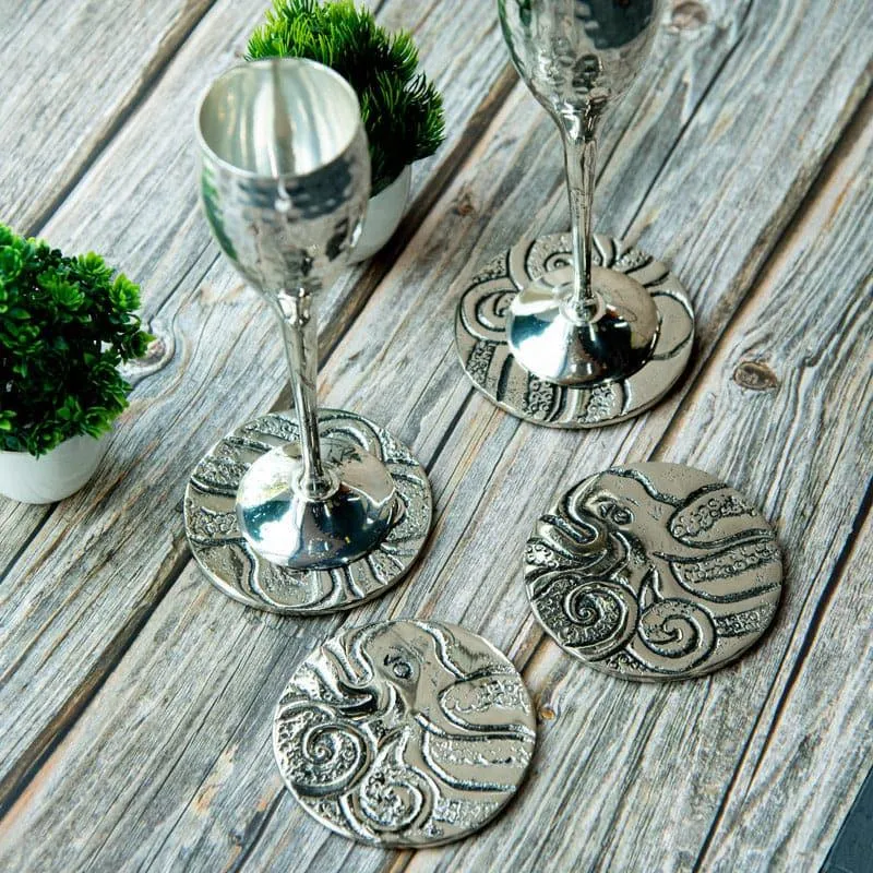 Octopus Tangle Coaster - Set Of Four media 1