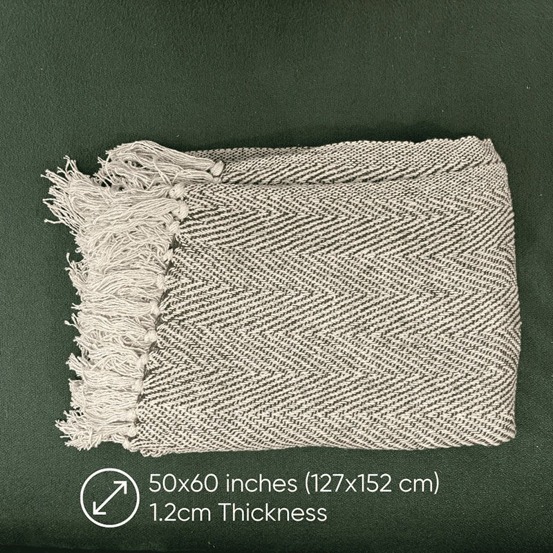 Moss Loom Cotton Throw media 4