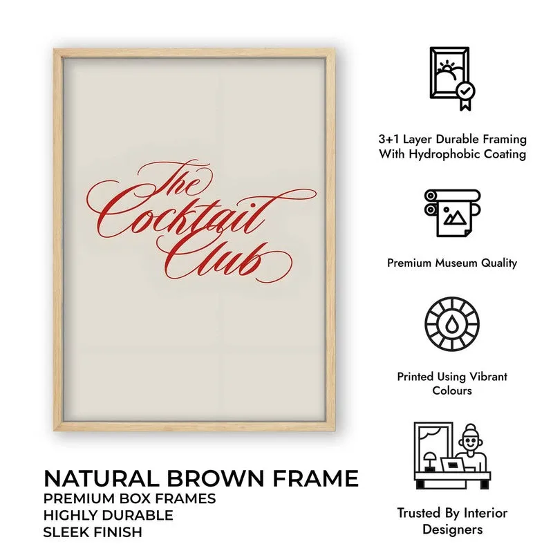 Sip Script Archival Canvas Wall Art - Brown media 12