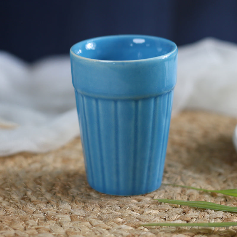 Nicoletta Ceramic Kulhad (Blue) -150 mL