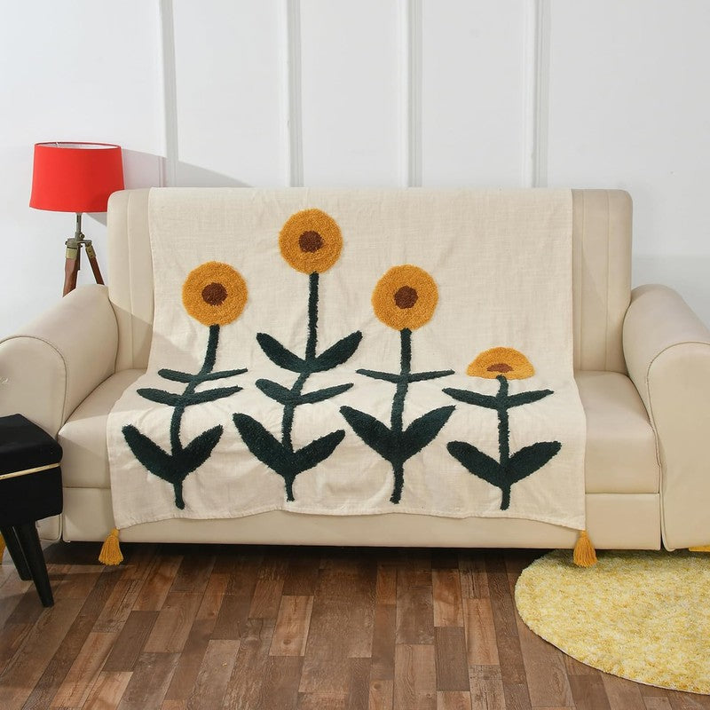 BloomNest Cotton Throw