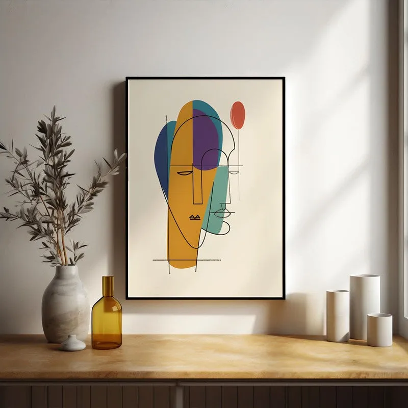 Line Of Thought Framed Canvas Wall Painting media 5