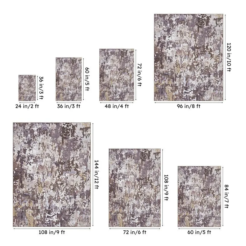 Aria Abstract Carpet - Grey media 13