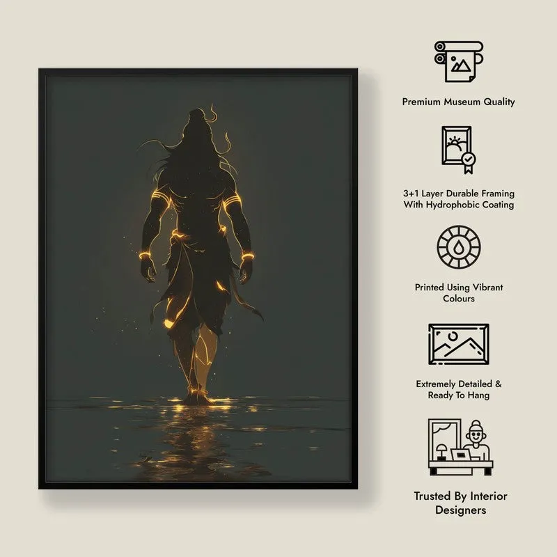 Powerful Lord Shiva Cosmic Energy Archival Paper Wall Art media 8