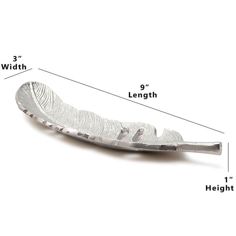 Silver Feather Decorative Tray media 6