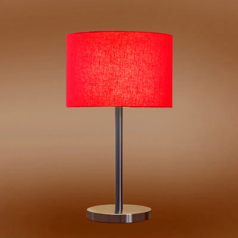 Noctra Zyra Glow Metal Table Lamp - Red media 7