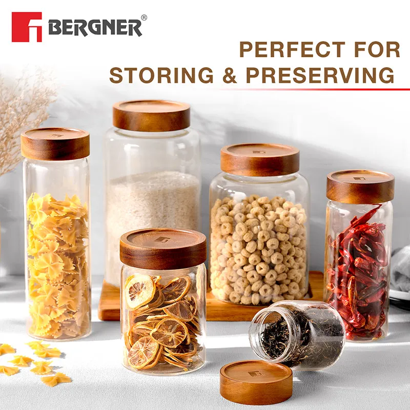Bergner Crystal Seal Airtight Glass Storage Jar - 990 mL media 3