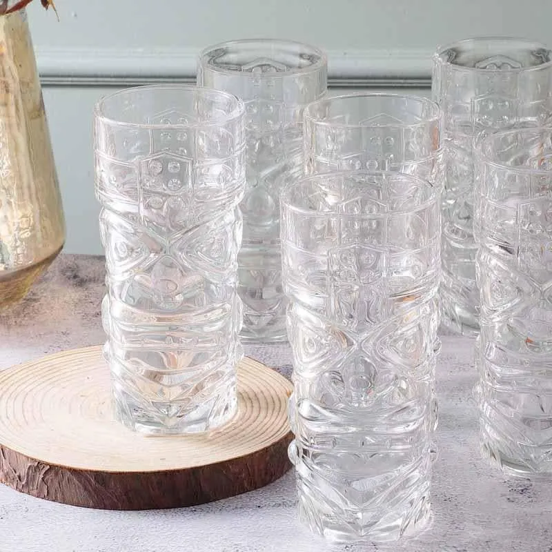 Tiki Shiki Glass (400 ml ) - Set Of Six media 5