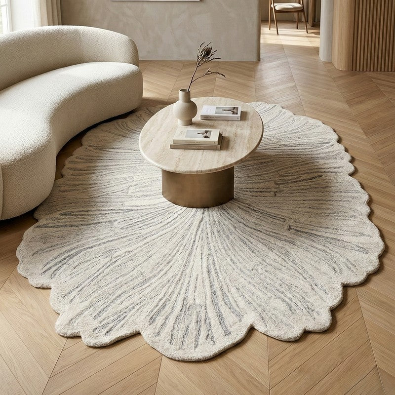 Novara Cotton Carpet - White - 5 x 7 ft