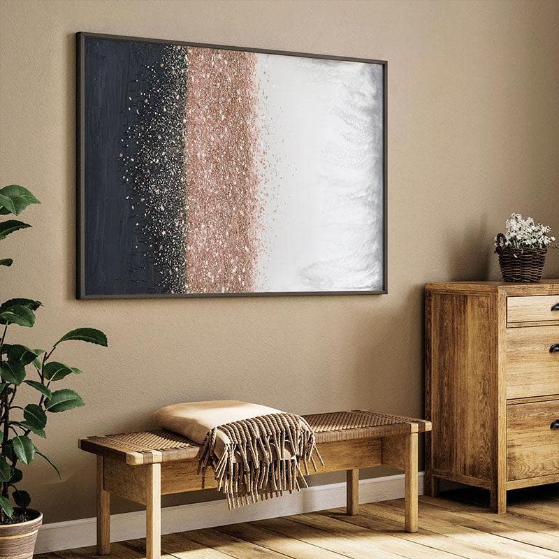 Ethereal Rhythms Canvas Wall Painting - Black Frame