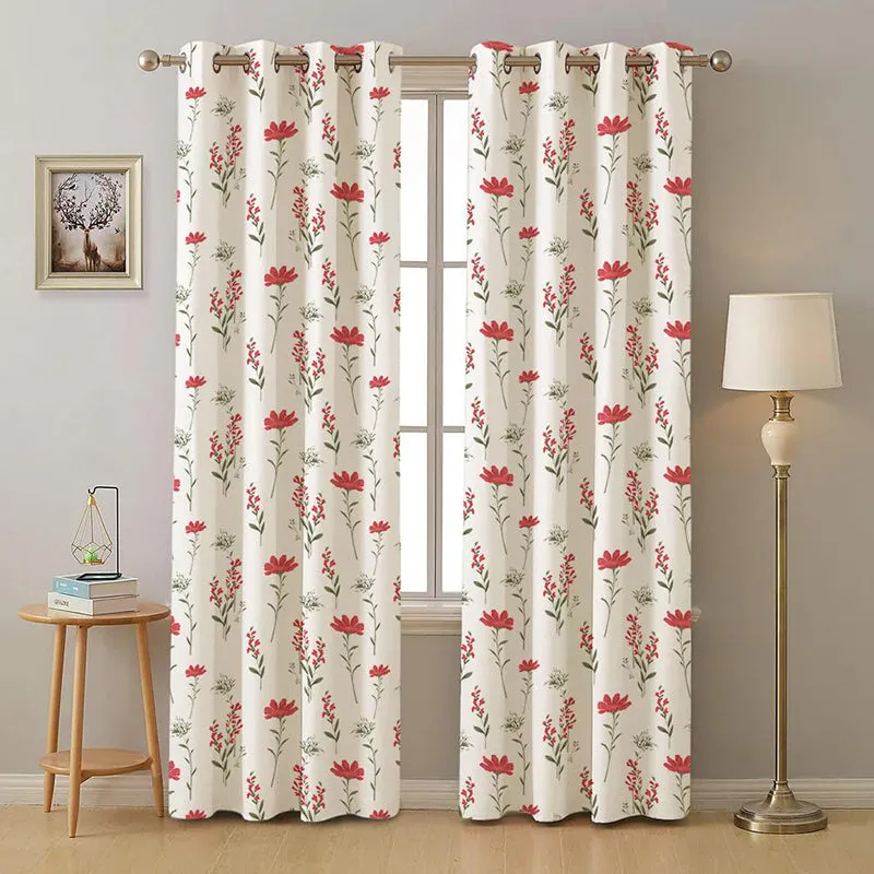 Urban Space Dandelia Curtain (Pink) - Set Of Two media 2
