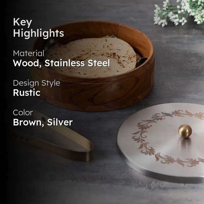 Acacia Roti Box - Silver media 2