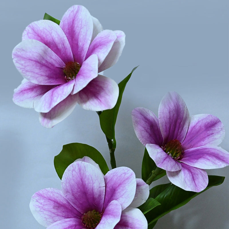 Artificial Magnolia Flower Stick - Purple media 3