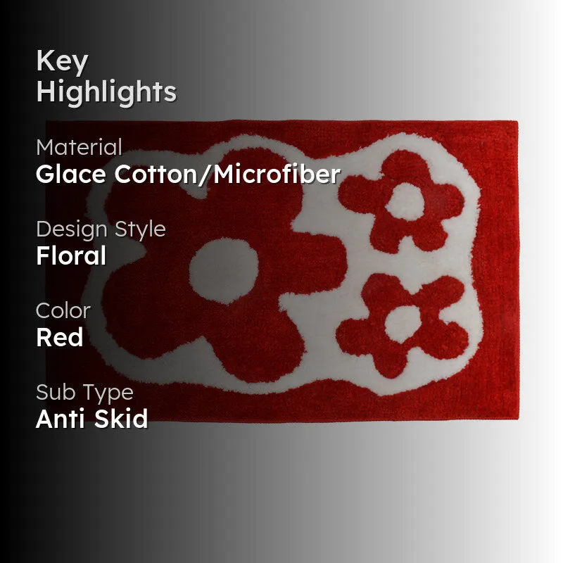 Lumora Cotton Bath Mat - Red media 2