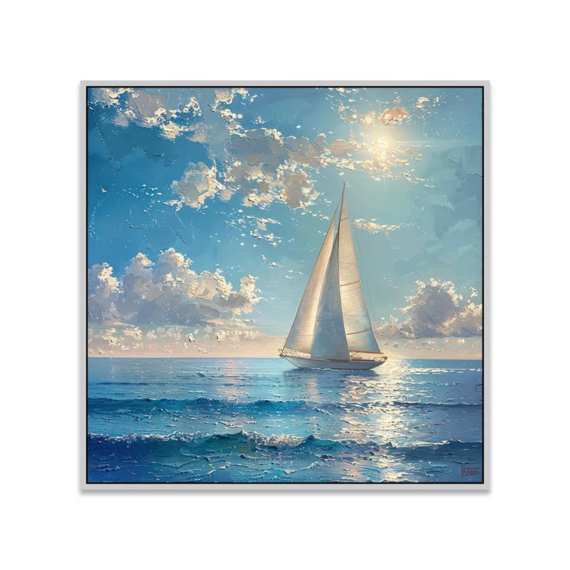 Summer Sails I Canvas Wall Art With Frame media 6