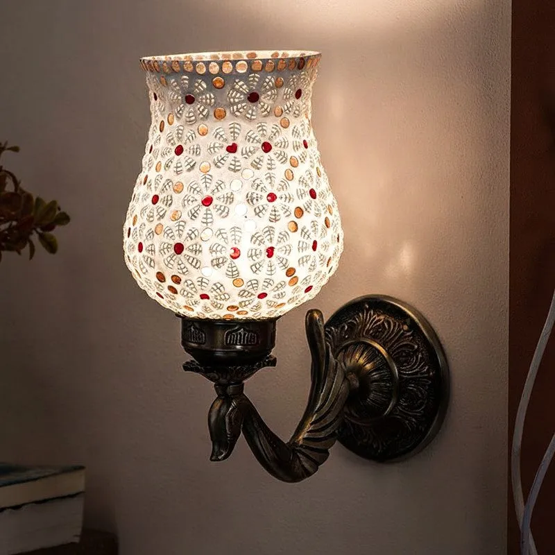 Dinara Ziada Glass & Metal Wall Lamp media 1