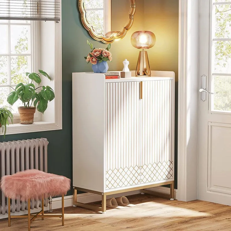 Pulse Metal Shoe Rack - White media 5
