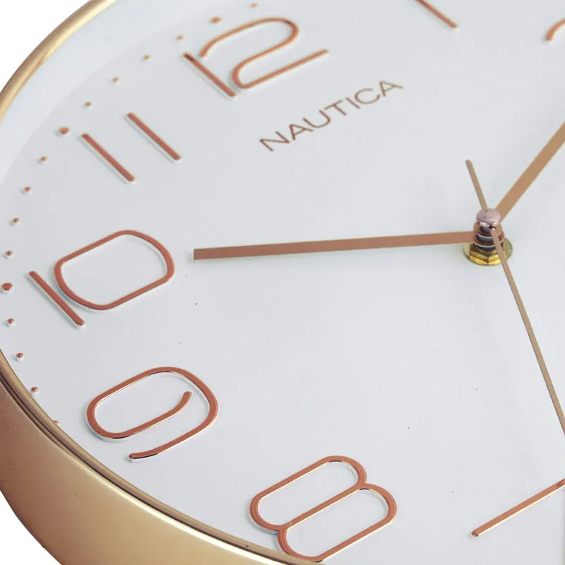 Oura Analog Wall Clock - White & Gold media 5