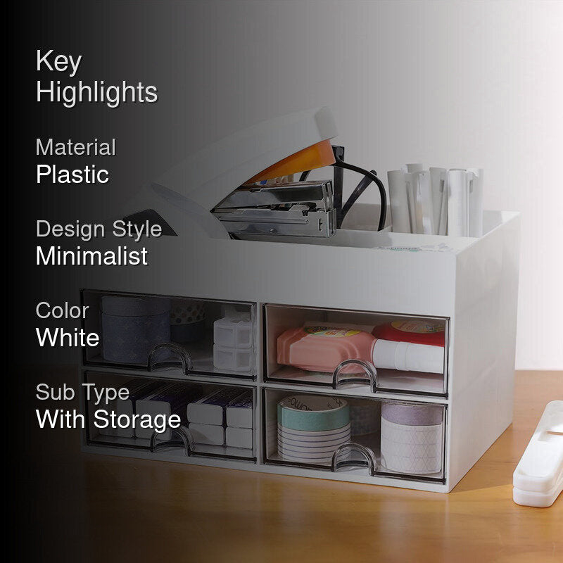 Cubby Buddy Plastic Jewel Box - White media 2