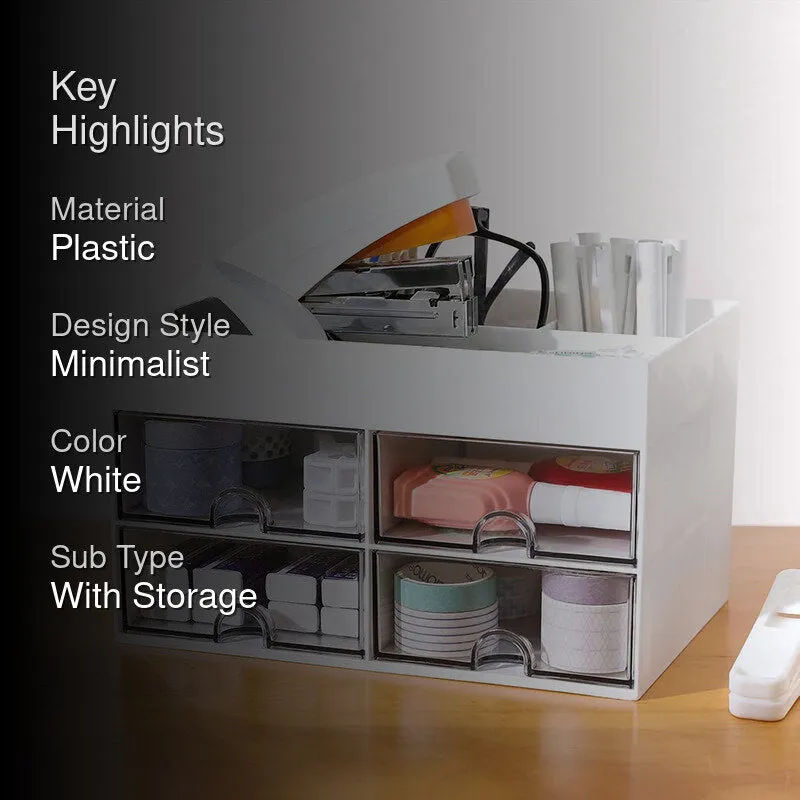 Cubby Buddy Plastic Jewel Box - White media 2
