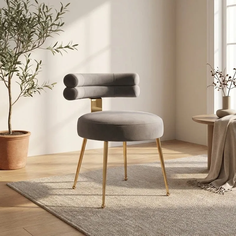 Velmora Metal Accent Chair - Grey media 1