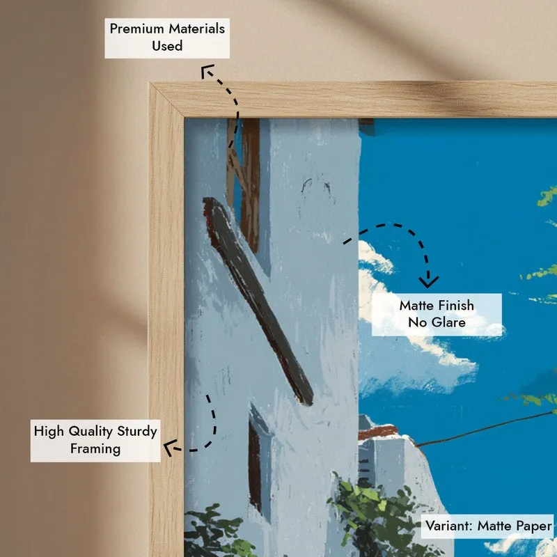Secret Passage Canvas Wall Painting - Brown Frame media 7