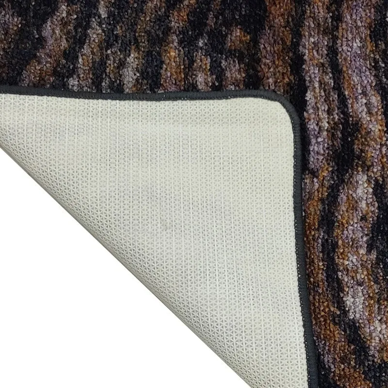 Navori Abstract Micro Fiber Area Rug - Brown,Grey media 6