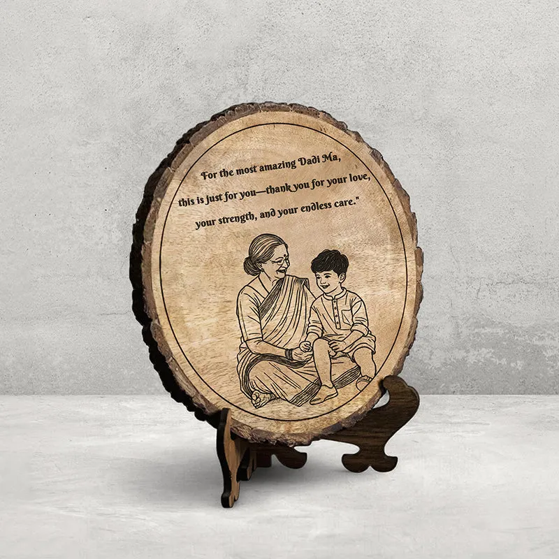 Most Amazing Dadi Wood Showpiece - Round media 3