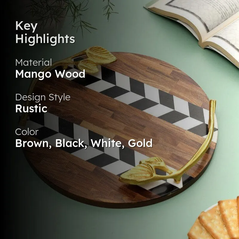Leocade Cheese Wood Platter media 2