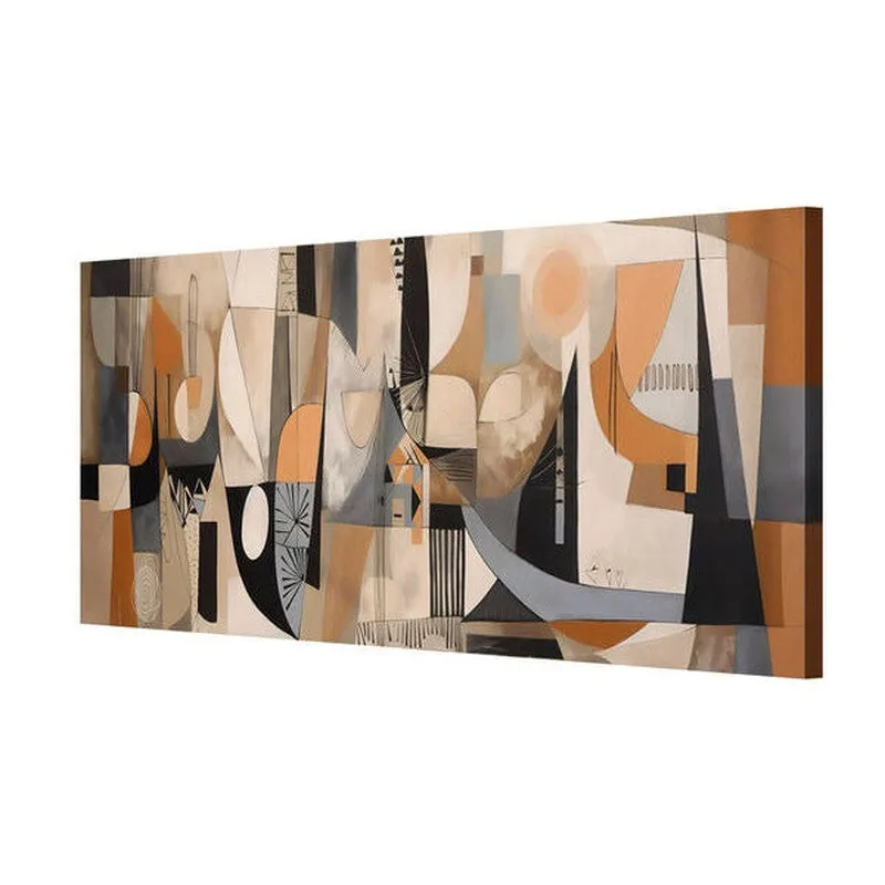 Contemporary Cubist Wall Painting media 5