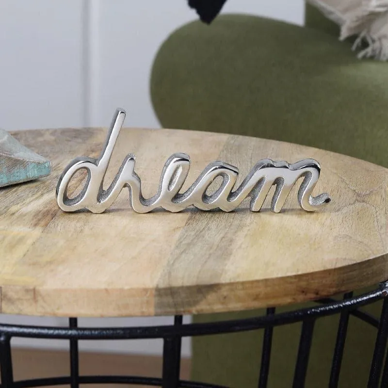 Dream Dose Typography Showpiece - Silver media 3