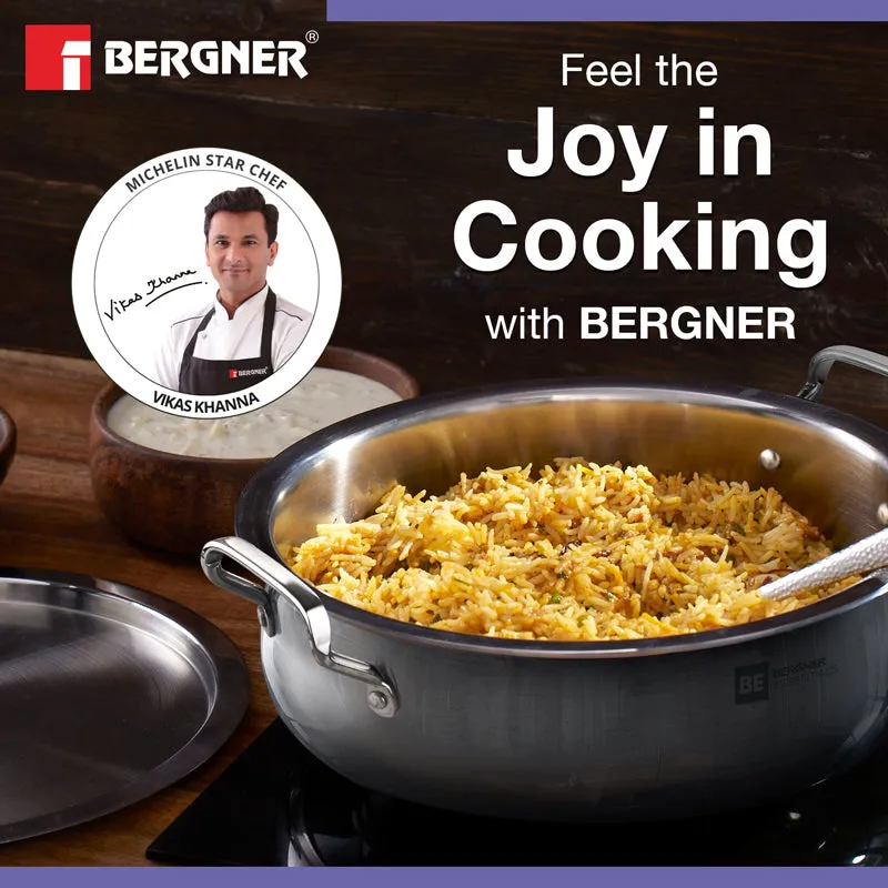 Bergner Biryani Handi With Handle And Lid - 6400 ML media 4