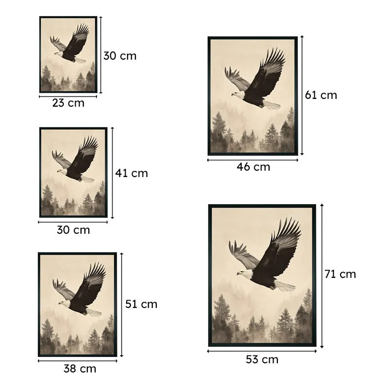 Flight Of Eagle Wall Art With Resin Frame media 8