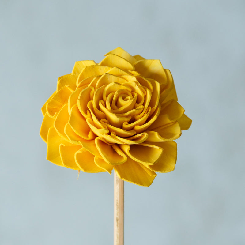 Muskan Sola Wood Rose Flower Stick (Yellow) - Set Of Ten media 4
