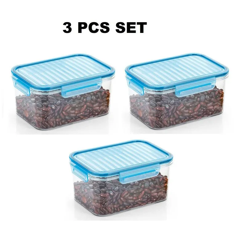 FreshBite Blue Food Lunch Box (1200 ML Each) - Set of Three media 3