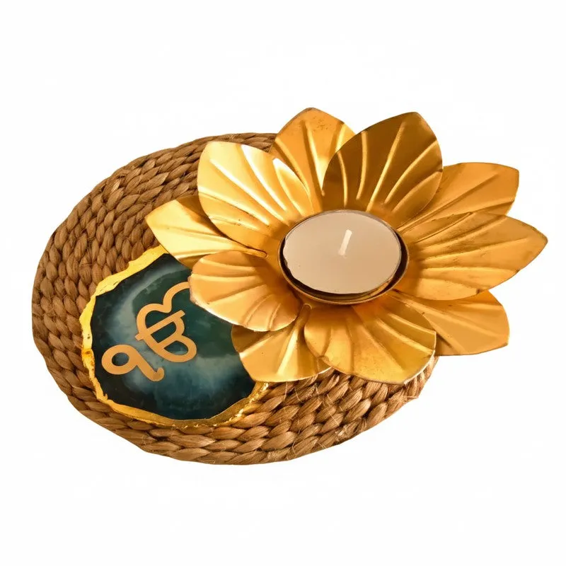Ishvarae Tea Light Candle Holder - Green media 5