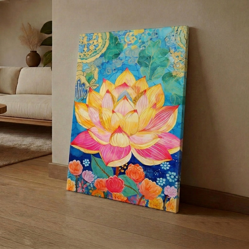 Dreamscape Lotus Wall Art Without Frame