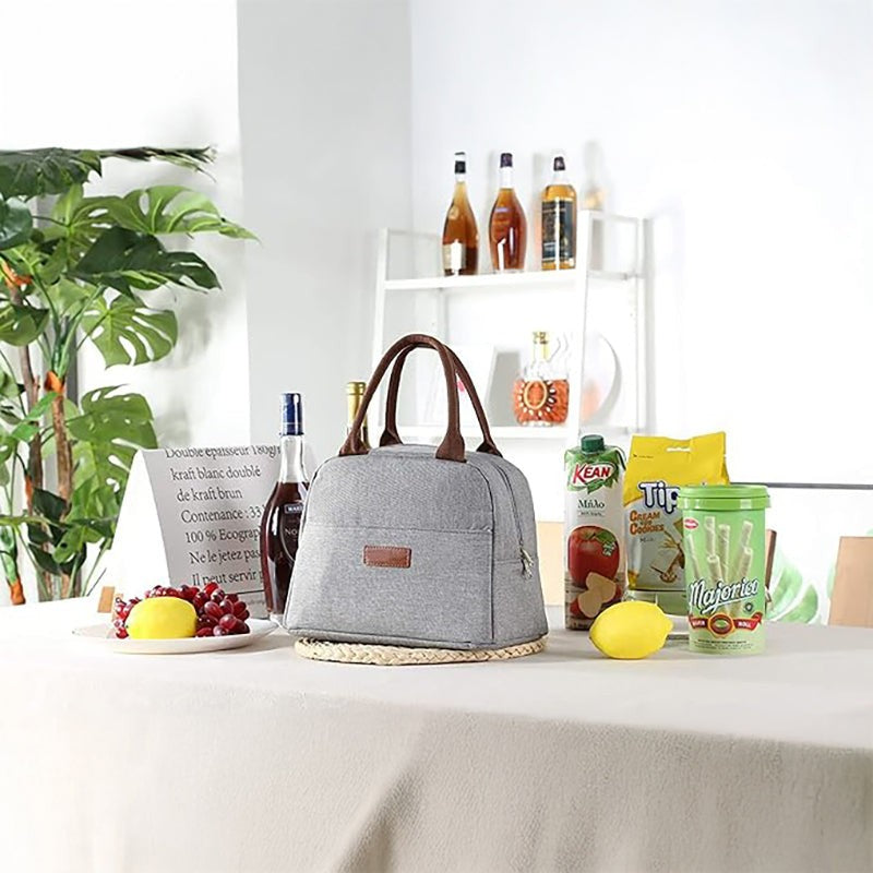 Binta Nylon Lunch Bag - Grey media 5